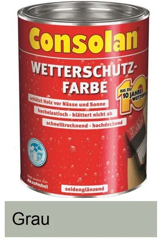 Profi Consolan Wetterschutz-Farbe Grau 750 ml NEU&OVP TOP