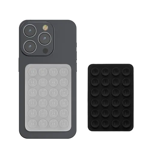 kwmobile 2X Silikon Saugnapf Handyhalterung