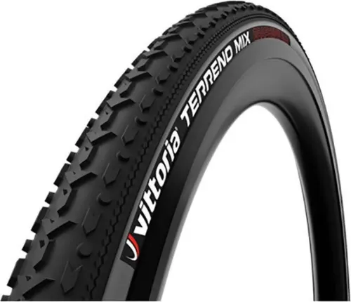 VITTORIA Terreno Mix Fahrradreifen 700x33c, anthrazit - Vielseitiger Gravel-Reifen mit schnellem Mittelripp-Design und sicherer Traktion dank offener Schulterstollen, ideal für abwechslungsreiches Gelände.