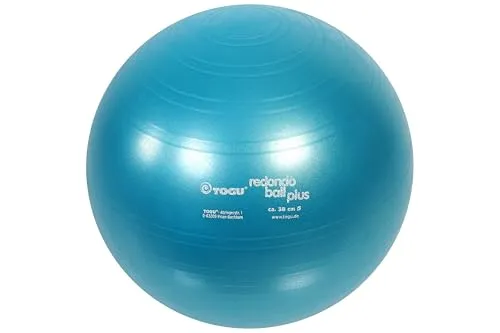 Togu Redondo Ball Plus - Petrol 38 cm - Gymnastikball aus weichem, geschäumtem Material, schnell ohne Pumpe aufblasbar - ideal für Übungen und Dekoration, belastbar bis 150kg.