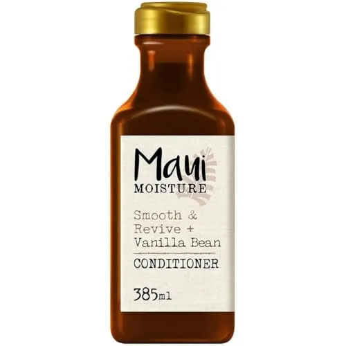 Maui Moisture Smoothing Vanilla Bean Conditioner, feuchtigkeitsspendende Locken Haarspülung mit Vanilleschoten, Kakaobutter und Kukuinussöl, Haarpflege für trockenes Haar, vegan* (385 ml)