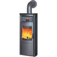 Hark Nika ECOplus Kaminofen 5 kW - Dauerbrandofen in meteor-schwarz, effizient und umweltfreundlich für gemütliche Wärme in Ihrem Zuhause.