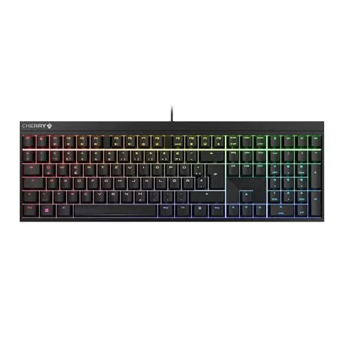 CHERRY MX 2.0S - Mechanische Gaming-Tastatur mit RGB-Beleuchtung - Kabelgebundene Gaming-Tastatur mit CHERRY MX BROWN Switches für taktiles Tippgefühl und über 16 Mio. RGB-Farben. Ideal für Gamer und Vielschreiber, designed in Germany.