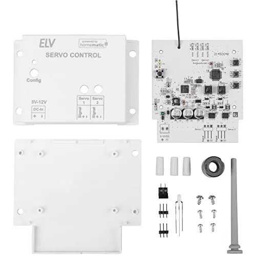 ELV Smart Home Bausatz Servosteuerung SH-WSC - Funk-Wandsender für flexible Steuerung, einfach zu integrieren in Ihr Smart Home System mit Homematic IP.