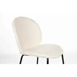 Zuiver Bonnet Esszimmerstuhl Eisen/Polyester - Schwarz