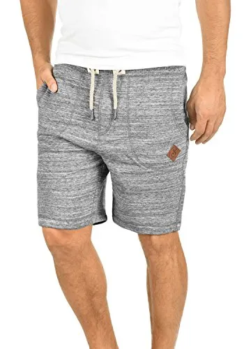 !Solid SDAris Herren Sweatshorts - Bequeme Jogginghose in Light Grey Melange - Herren-Shorts aus kuschelweichem Sweat-Material mit zwei Eingrifftaschen, ideal für Sport und Freizeit. Regular Fit und nachhaltig produziert für höchsten Tragekomfort.