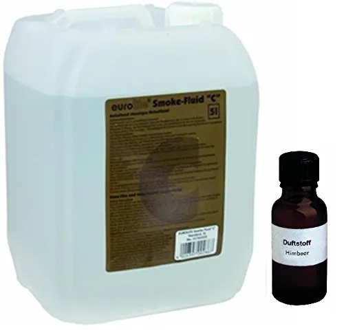 Liter Eurolite C (Standard) Nebelfluid + 30 ml Duftstoff Himbeere, Smoke-Fluid, Nebel-Fluid-Flüssigkeit für Nebelmaschine 5
