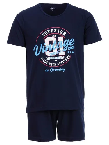 Henry Terre Schlafanzug Pyjama Set Shorty - Paul Vintage
