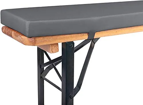 TexDeko® Bierbankauflage gepolstert XL 220x25x4cm