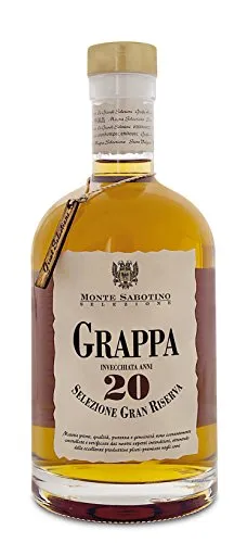 Grappa Stravecchia 20 Jahre Holzfaßgelagert Monte Sabotino Italien 40% Vol 700 ml