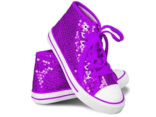 Think Jeck! Pailletten Schuhe Damen Glitzer Sneaker Halbhoch (Lila, 37) - Glitzernde Pailletten-Sneaker für Damen - perfekt für Partys und besondere Anlässe! Die bunten Farben und der effektvolle Paillettenbesatz setzen ein modisches Statement. Ideal für jeden Anlass, vom Karneval bis zur Mottoparty.