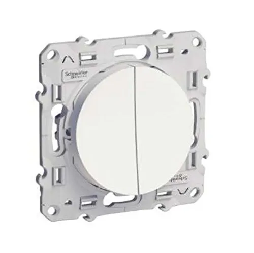 Doble interruptor Odace Blanco von Schneider Electric