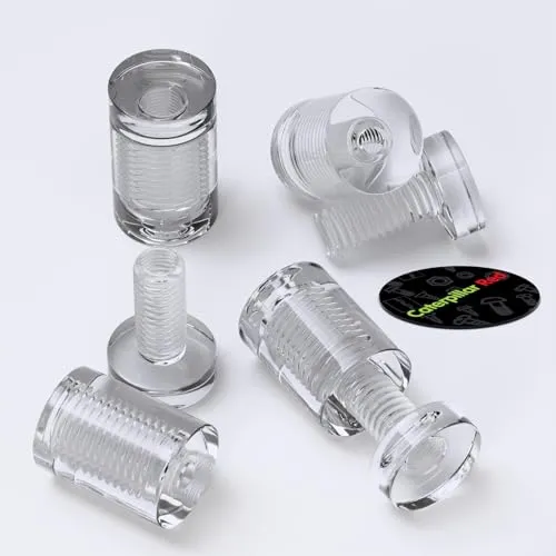 Klare Abstandshalter, glasähnlich, Acryl, transparente Abstandshalter, Kunststoff, Wandmontage, Displayschilder, Halterungen für Durchgangslochplatten, beständig gegen Wasser Korrosion, 19mmx25mm 4 x