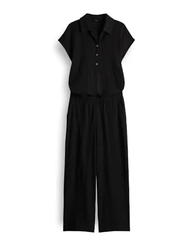 OPUS Melti Polo Jumpsuit in schwarz von OPUS