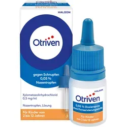Otriven 0.05% Nasentropfen 10 ML - Arzneimittel zur Nasenanwendung für Kinder von 2 bis 6 Jahren, wirkt schnell abschwellend bei Schnupfen und erleichtert den Sekretabfluss.