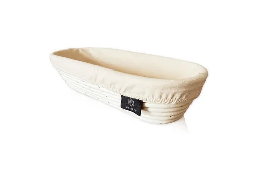 Gärkorb aus Rattan für Brotbacken oval 35 cm von Lycce