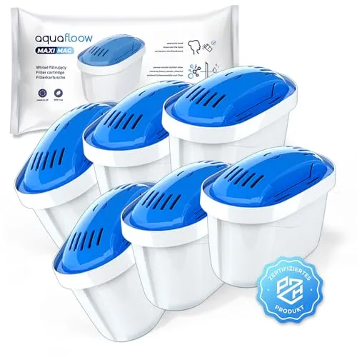Aquaflow Magnesium Wasserfilter Kartuschen – 12 Stück | Filterkartuschen Ersatz fur Dafi Unimax Aquaphor A5 Brita Maxtra+ Philips AWP212/10
