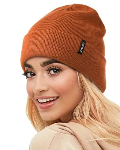FURTALK Damen Cuffed Beanie Herren Mütze Unisex weiche warme Strickmütze