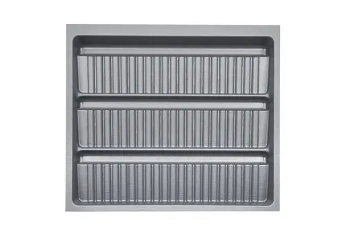So-tech - Orga-box 3 Gewürzgläsereinsatz Tiefe 473 Mm Silbergrau Schubladeneinsätze Breite 491 Mm Für Schubladen 600 Mm