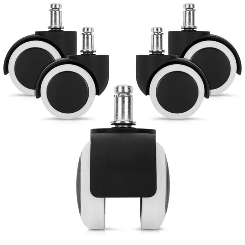 5x Hartbodenroller 10/50mm Bürostuhl Rollen Ersatzrollen Ersatz Bürostuhlrollen