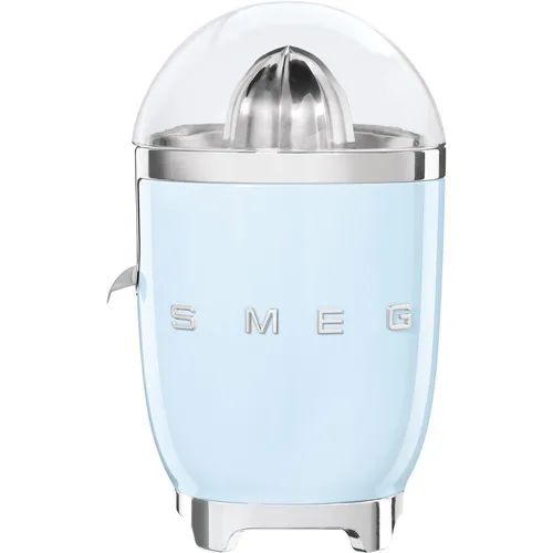 Smeg CJF11PBEU Zitruspresse in Blau - Entsafter mit stilvollem Retro-Design, ideal für frische Säfte und ein Blickfang in jeder Küche.