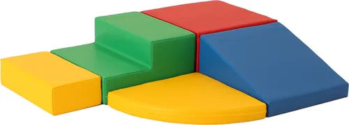 IGLUSoftplay IGLU XL Softbausteine - 5 bunte Spielbauklötze, modernes Design und hochwertige Verarbeitung, ideal für Kinder ab 6 Monaten