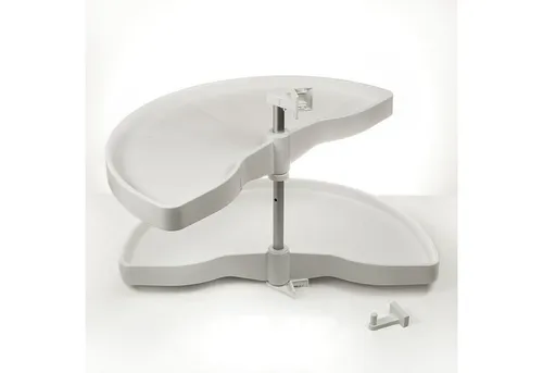 SO-TECH® Auszugsboden Halbkreis für Eckschrank in weiß von SO-TECH