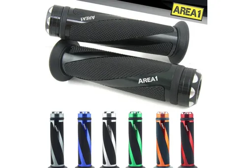Area1 Griff Lenkergriffe für Motorrad Motorroller - 2 Stück (22mm + 24-25mm) - Hochwertige Lenkergriffe von Area1 für optimalen Komfort und rutschfesten Halt. Universell passend für 95% aller Motorräder und Motorroller. Ideal für individuelles Styling und Sicherheit auf der Straße.