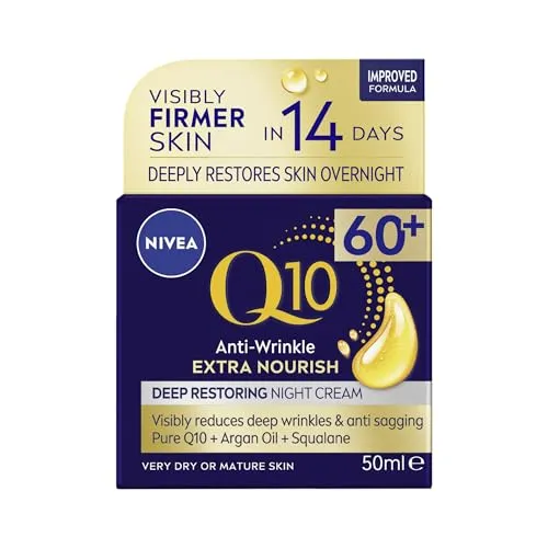 NIVEA Q10 Anti-Falten 60+ Nachtcreme (50 ml)