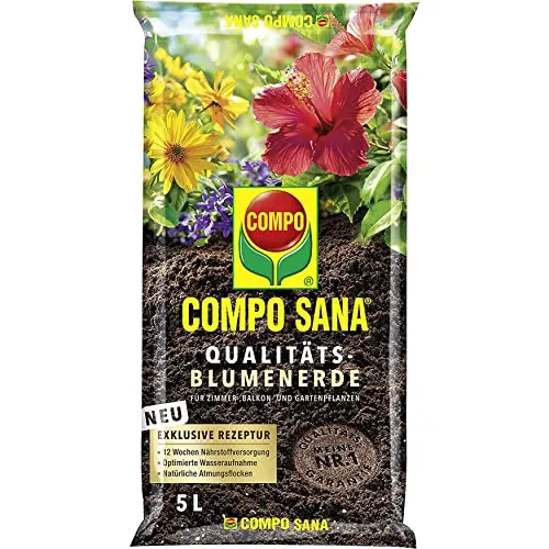 Compo SANA Qualitäts-Blumenerde 5L von COMPO