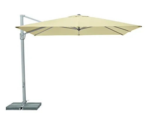 Suncomfort by Glatz Sonnenschirm Sunflex, ecru, 300 x 300 cm quadratisch, Gestell Aluminium, Bespannung Polyester, 28 kg