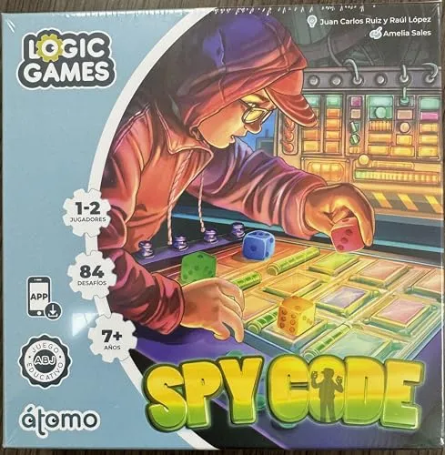 Spy Code Logic Game, Spiel für 1 Spieler ab 7 Jahren, Spiel für Denken, Logik, Aufmerksamkeit und mentale Berechnung