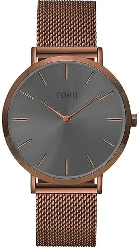 TORII Damenarmbanduhr D38DM.AD Klassische Mode in Braun