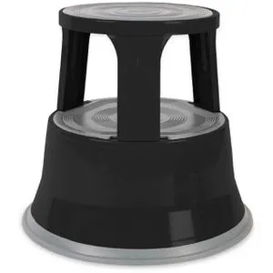 Casa-Pura Rollhocker FD-16812, stabil und mobil in schwarz von Floordirekt