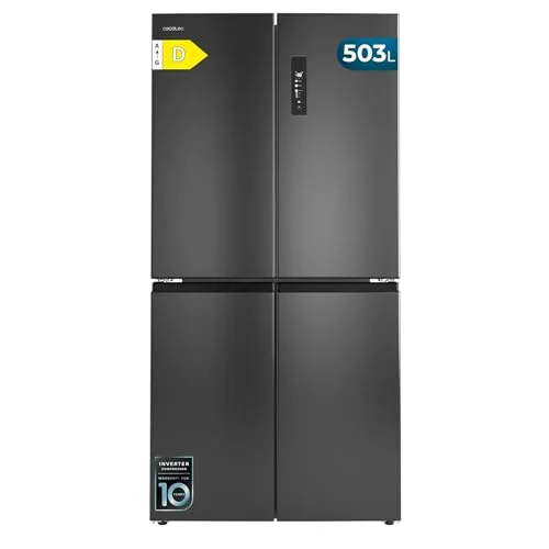 Cecotec Bolero CoolMarket 4D Side-by-Side Kühlschrank mit Gefrierfach