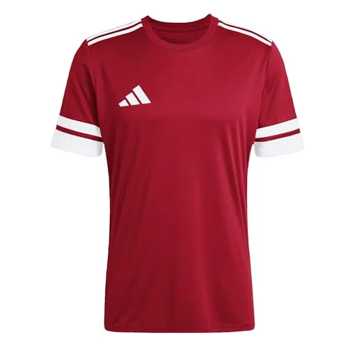 adidas Men's SQUADRA25 Jersey Short Sleeve, Team Power Red 2 / White, S
