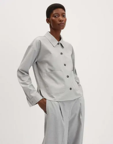 someday Damen Langarmbluse | ZAARI Regular Boxy aus weichem Flanell - Moderne Langarmbluse aus hochwertigem Flanell für stilvolle Looks im Büro und Alltag. Bequeme, lockere Passform sorgt für hohen Tragekomfort und vielseitige Kombinationsmöglichkeiten.