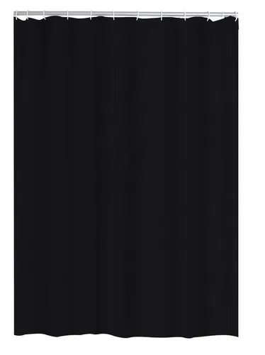 Duschvorhang Textil Madison 180x200 cm schwarz in schwarz von Ridder