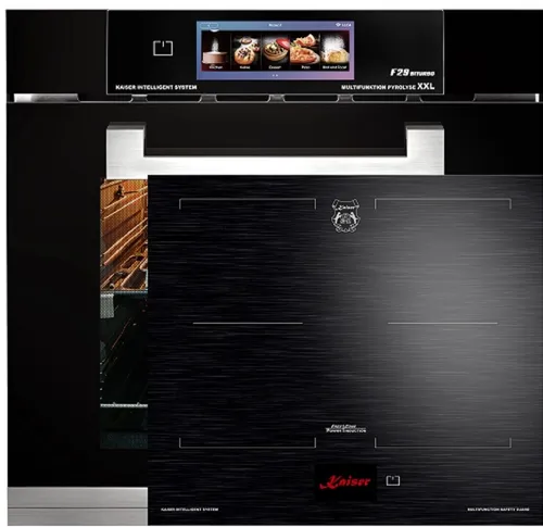 Kaiser Elektro Pyrolyse Backofen  EH 6344 N+KCT 6140 FI Induktions-Kochfeld 60cm