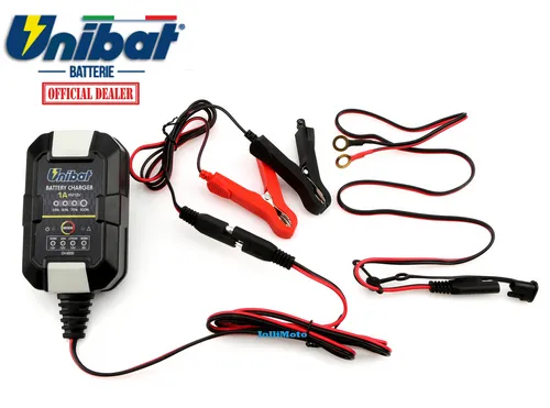 Unibat CH-1000 Automatisches Ladegerät für Motorrad Batterien