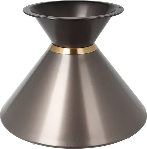 Metall Tischgestell DIY Sanduhrform Tischbasis H: 40 cm Braun Ohne Platte