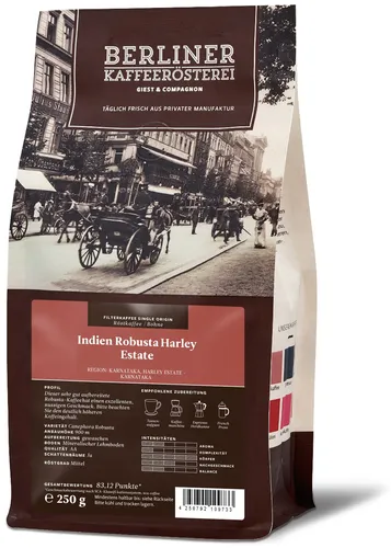 Berliner Kaffeeroesterei DE Indien Robusta Harley Estate 1080362
