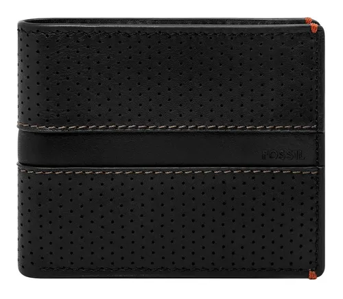 Fossil Herren Sport Tourer Bi-Fold Brieftasche - Herren-Geldbörse aus perforiertem Leder, Bifold mit Münzfach und 7 Kartenfächern für optimale Organisation und Stil.