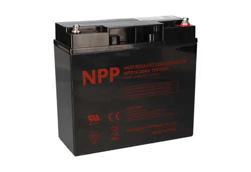 NPP Blei-Akku AGM NPD 12-20 - 12V 20Ah, zyklenfest und wartungsfrei für zuverlässige Energieversorgung in USV-Systemen und Solaranlagen