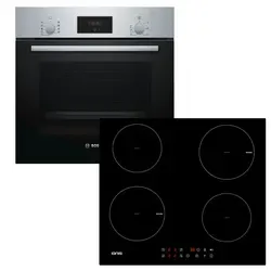 BOSCH Einbaubackofen mit Teleskopauszug & Bauknecht Induktionskochfeld