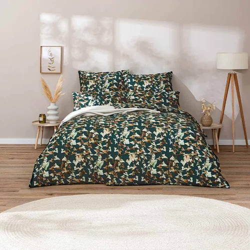 Estella Mako-Satin Bettwäsche 135x200 Ivy in braun von ESTELLA