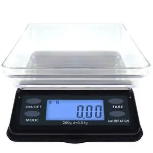 Dipse Digitalwaage MTW Mini 200, 2062, bis 500g, mit Stückzählfunktion, Teilung 0,01g