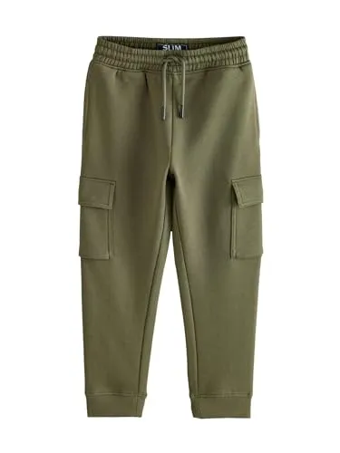 NEXT Jungen Cargo-Jogginghose Slim Fit Khaki Grün 158