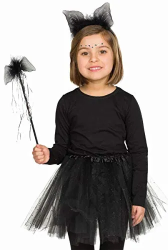 Mottoland Kostüm Zubehör Set Fledermaus Haarreif Stab Halloween Karneval