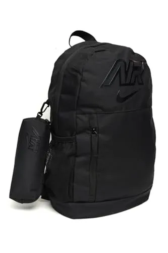 Nike Elemental Rucksack für Große Kinder (20 L) - Schwarz/Grau - Geräumiger Rucksack mit 20 Litern für Schule und Freizeit. Verstellbare Träger und abnehmbare Tasche für individuellen Komfort. Robustes, pflegeleichtes Material sorgt für Langlebigkeit und Flexibilität.